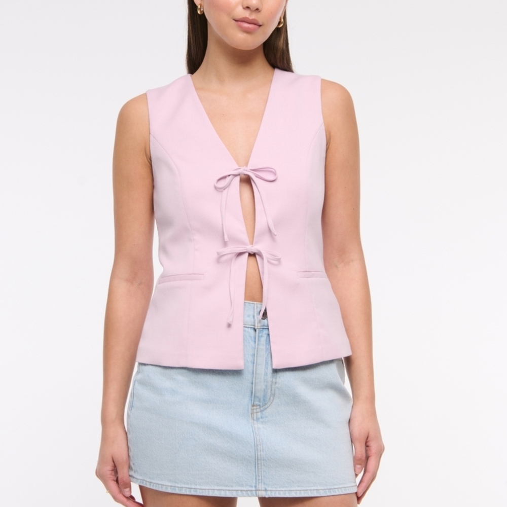 Abercrombie Tie-front Tailored Vest
